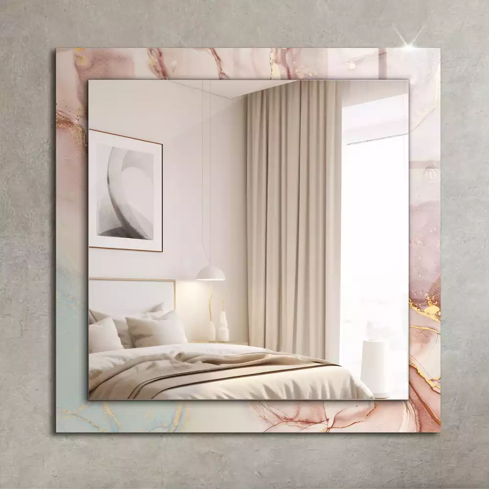 Spiegel mit rechteckigem aufdruck Abstrakte Aquarellkunst