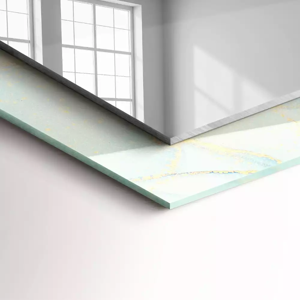 Spiegel mit rechteckigem aufdruck Abstrakte Aquarellkunst