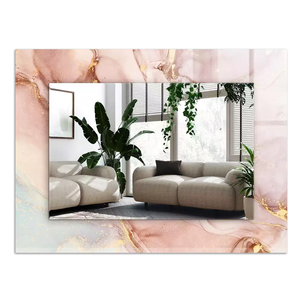 Spiegel mit rechteckigem aufdruck Abstrakte Aquarellkunst