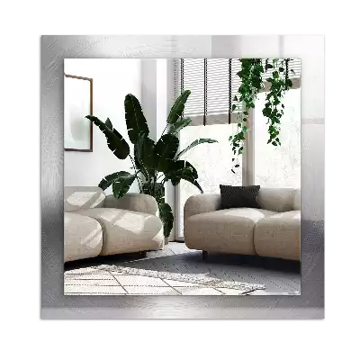 Rechteckiger spiegel Metallische kreisrunde Oberfläche