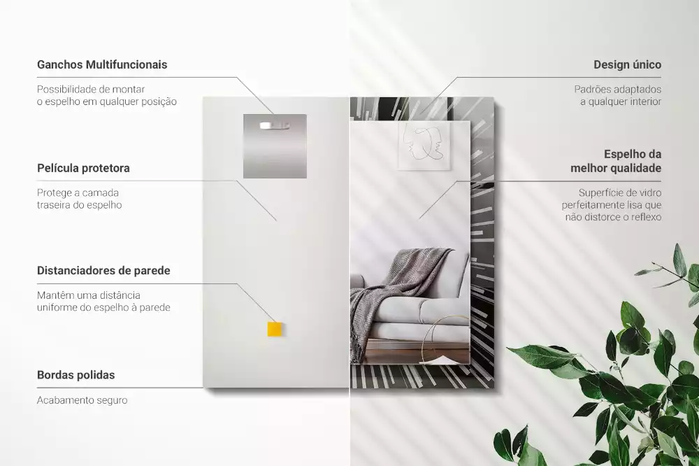 Rechteckiger spiegel Lichteffekt Bewegungsunschärfe