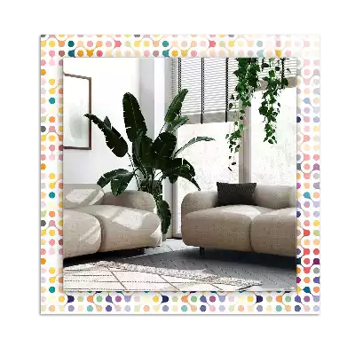 Rechteckiger spiegel Buntes geometrisches Muster