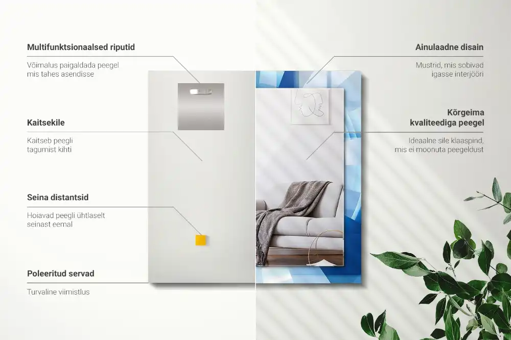 Rechteckiger spiegel Abstrakter Tunnel