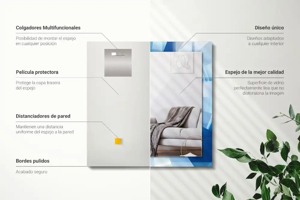 Rechteckiger spiegel Abstrakter Tunnel