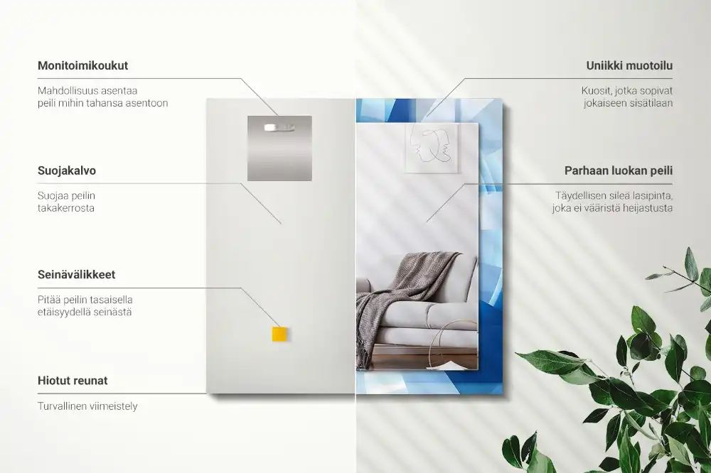 Rechteckiger spiegel Abstrakter Tunnel