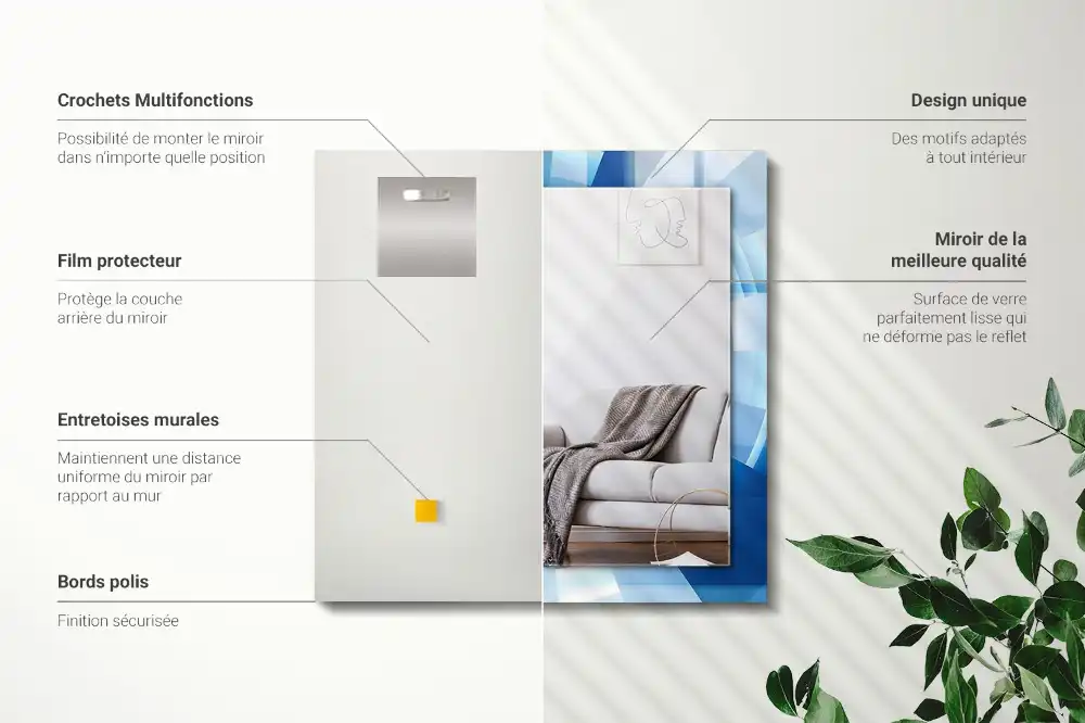 Rechteckiger spiegel Abstrakter Tunnel