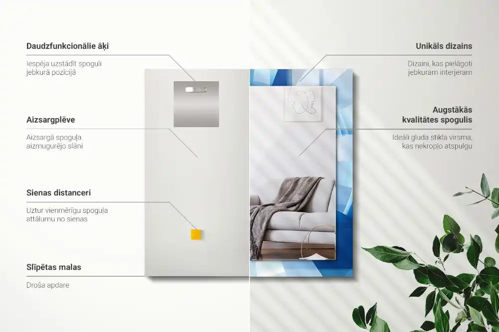 Rechteckiger spiegel Abstrakter Tunnel