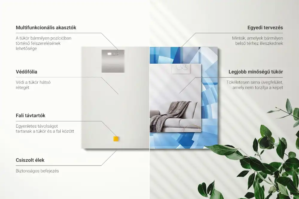 Rechteckiger spiegel Abstrakter Tunnel