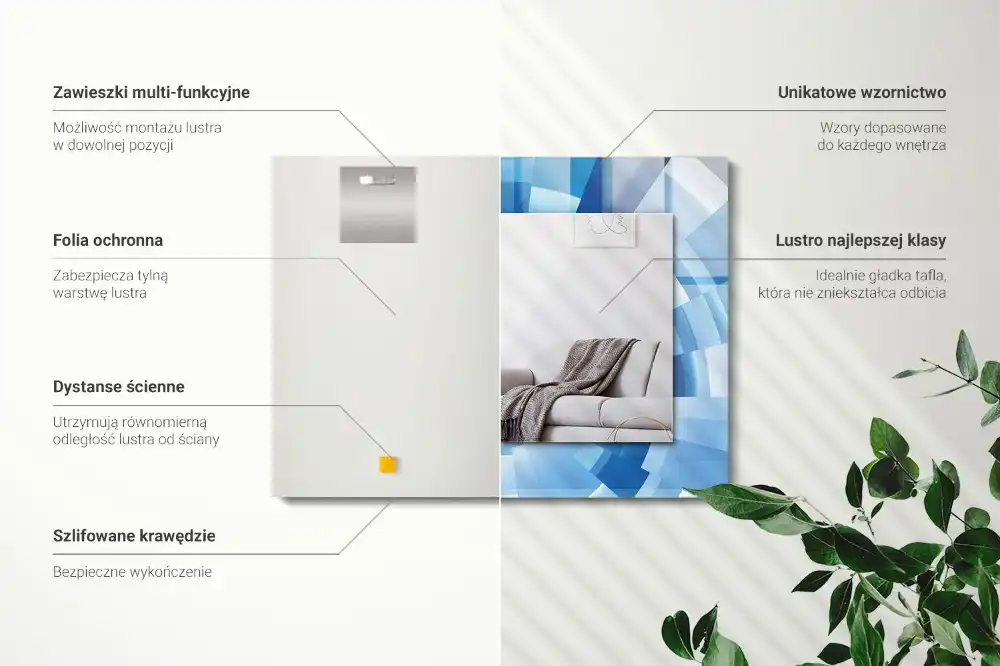 Rechteckiger spiegel Abstrakter Tunnel