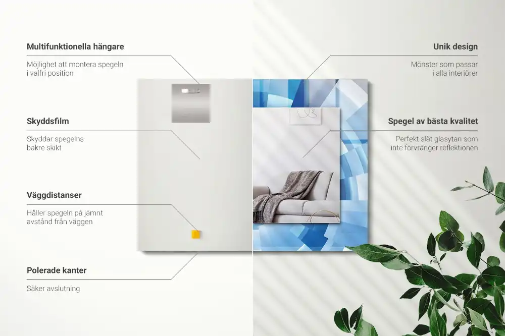 Rechteckiger spiegel Abstrakter Tunnel