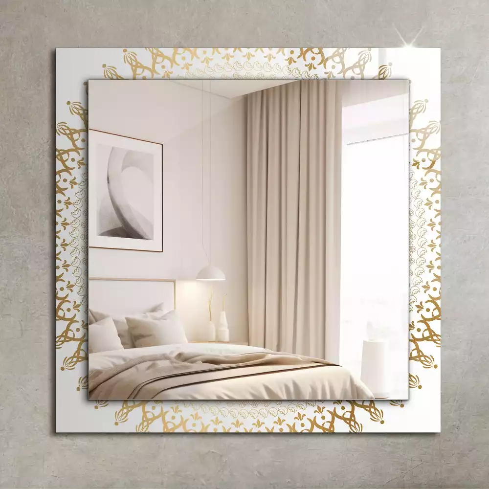 Rechteckiger dekorativer spiegel Mandalamuster