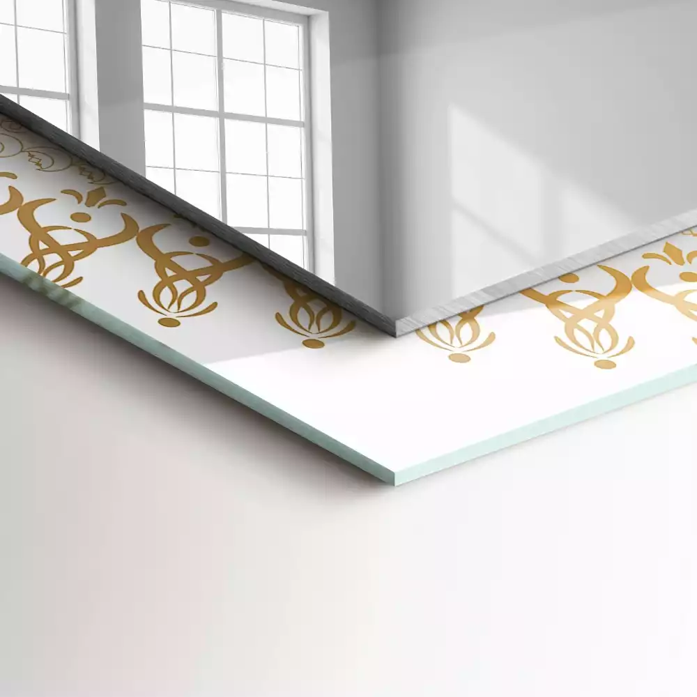 Rechteckiger dekorativer spiegel Mandalamuster