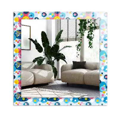 Rechteckiger spiegel Bunte abstrakte Muster