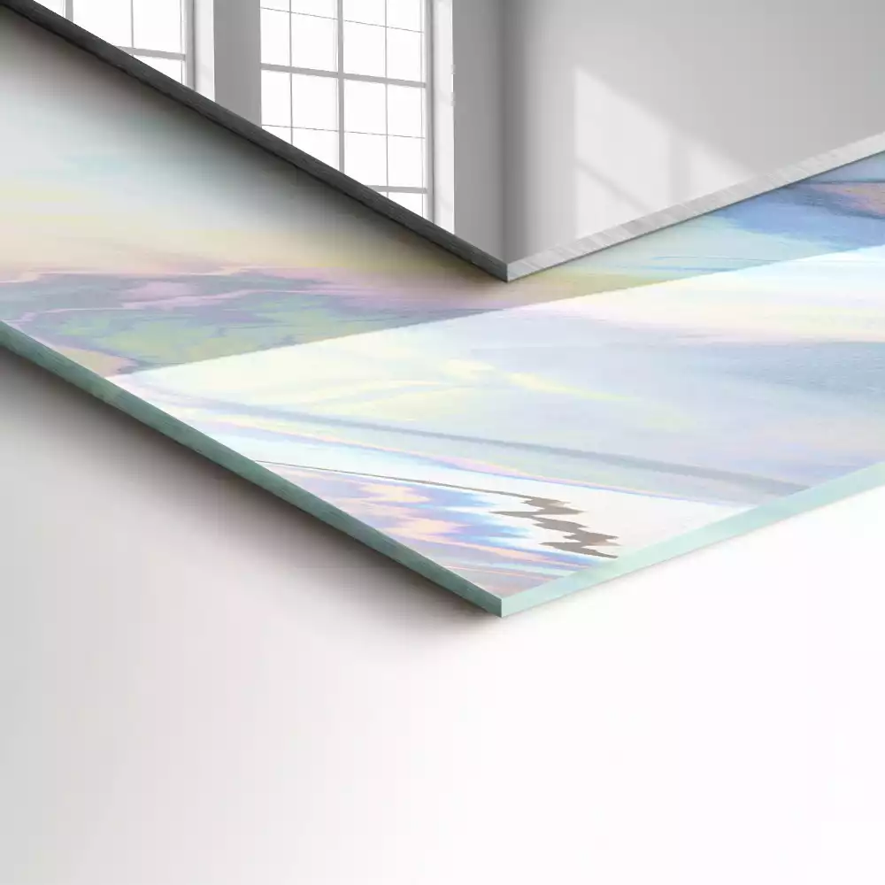 Spiegel mit rechteckigem aufdruck Abstrakte bunte Muster