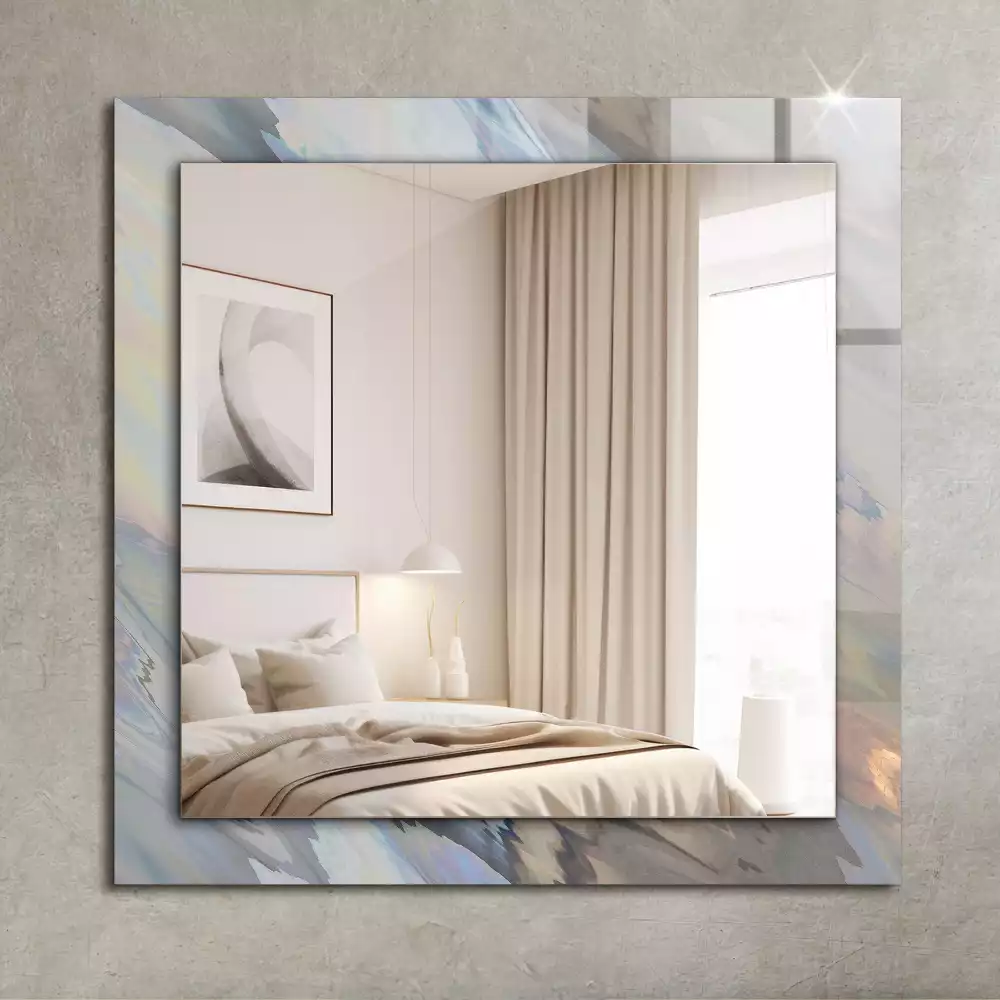 Spiegel mit rechteckigem aufdruck Abstrakte bunte Muster