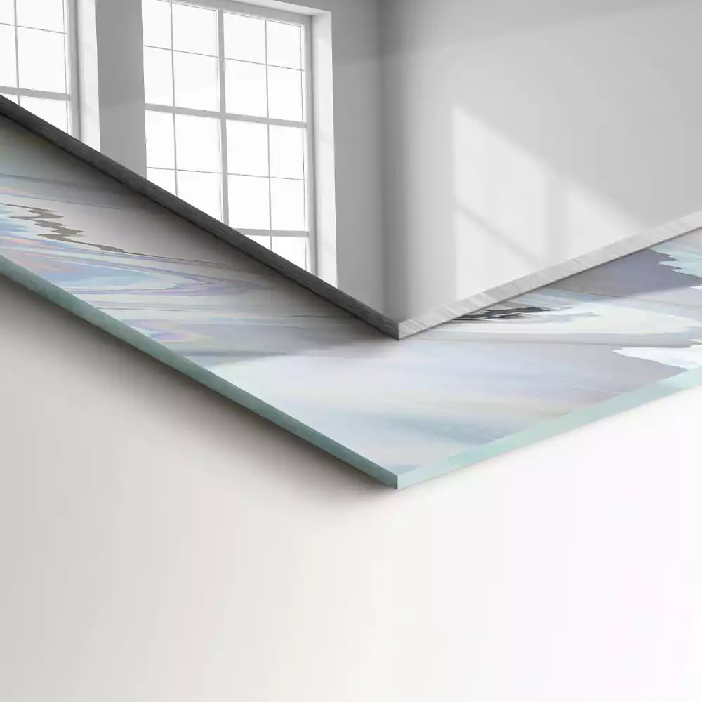 Spiegel mit rechteckigem aufdruck Abstrakte bunte Muster