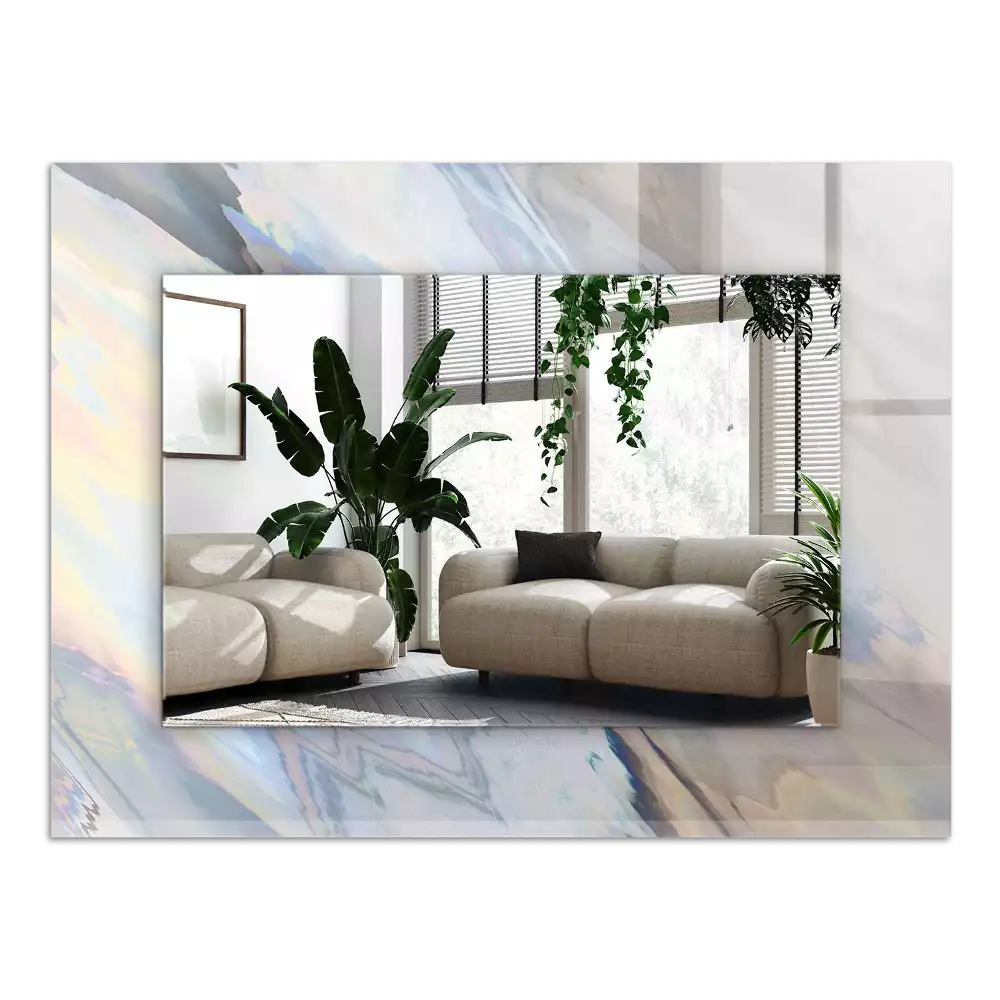 Spiegel mit rechteckigem aufdruck Abstrakte bunte Muster