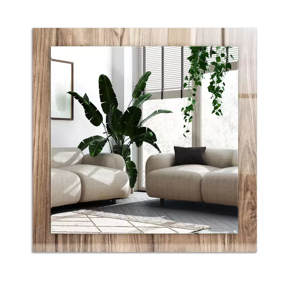 Rechteckiger spiegel Holzboden Dielen