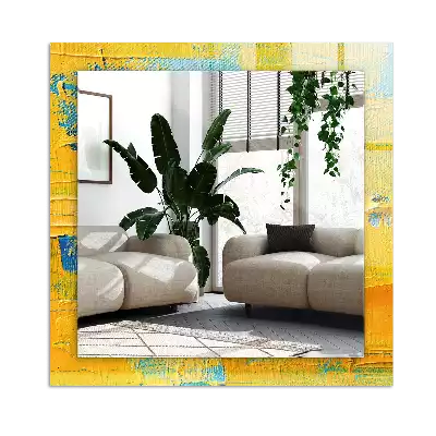 Rechteckiger dekorativer spiegel Abstraktes Ölgemälde