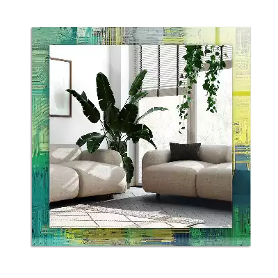 Rechteckiger spiegel Abstrakte Farbkomposition