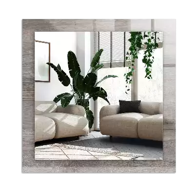 Rechteckiger spiegel Holztextur Dielen