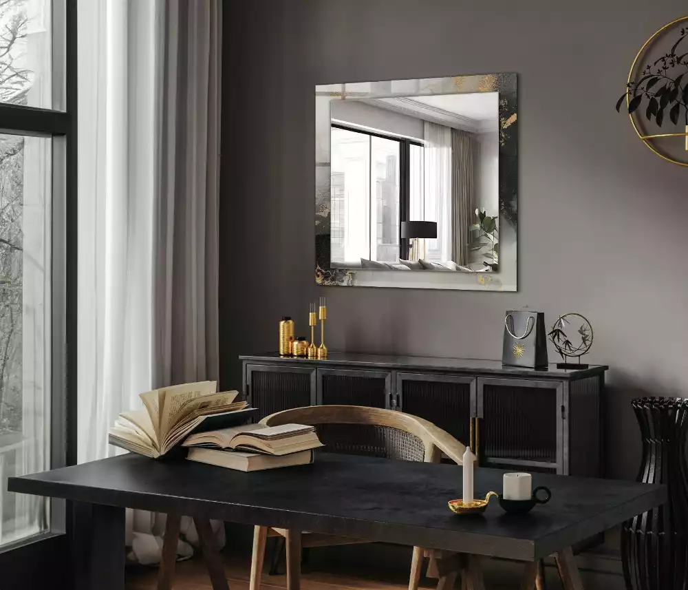 Rechteckiger dekorativer spiegel Moderne abstrakte Kunst