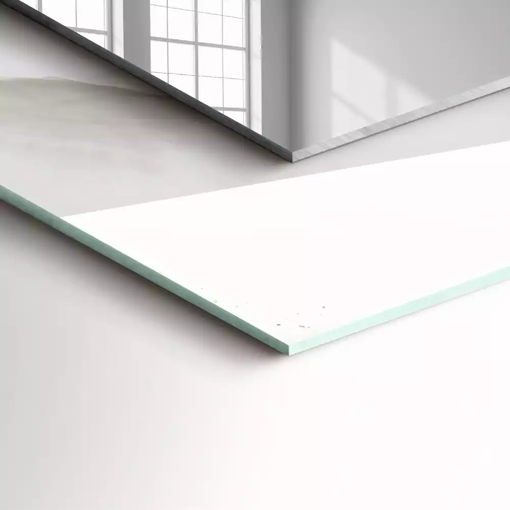 Rechteckiger spiegel Grauer Marmor