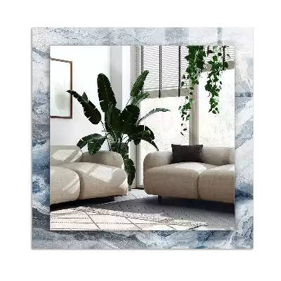 Spiegel mit rechteckigem aufdruck Marmor in Schattierungen