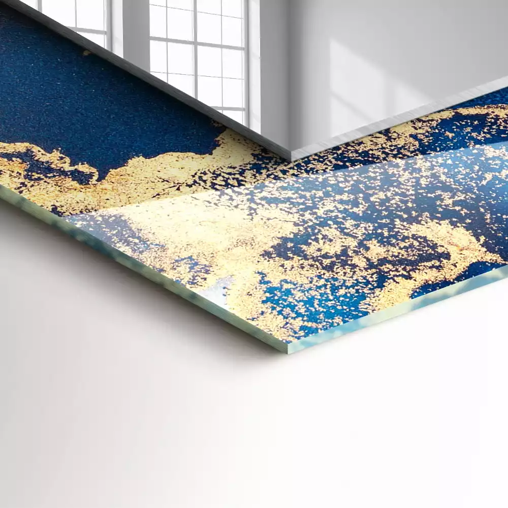 Rechteckiger spiegel Abstrakte plastische Kunst