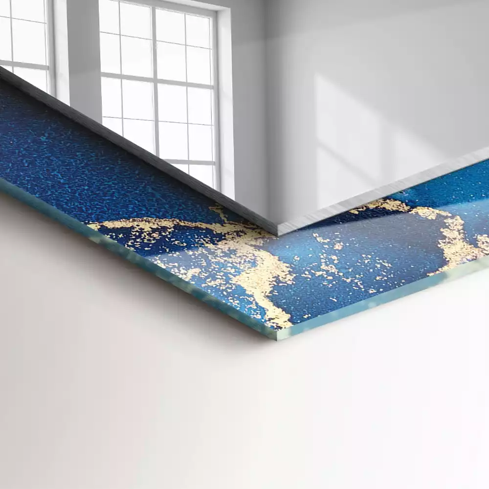 Rechteckiger spiegel Abstrakte plastische Kunst