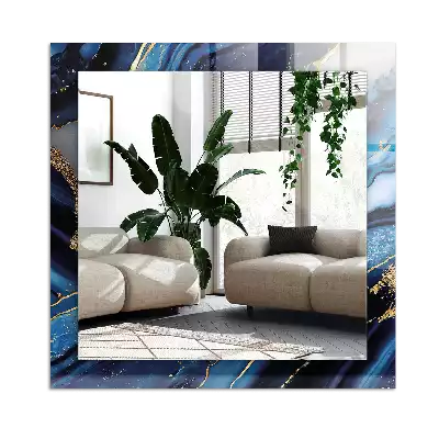 Rechteckiger spiegel Abstrakte Marmorkunst