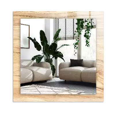 Rechteckiger spiegel Holzringe Textur