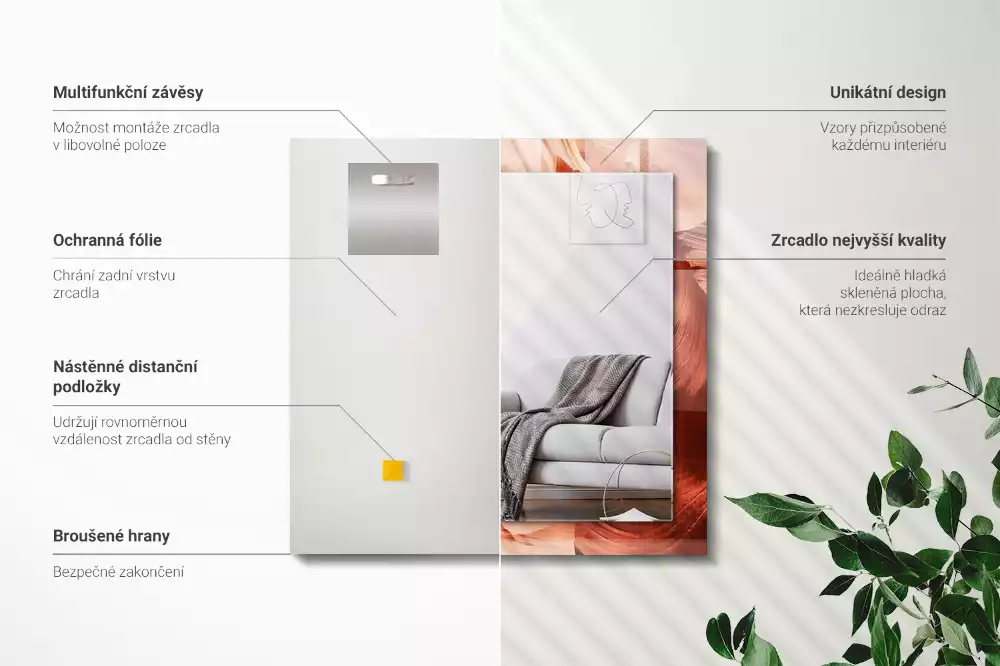 Rechteckiger spiegel Wüsten Canyon Felsen