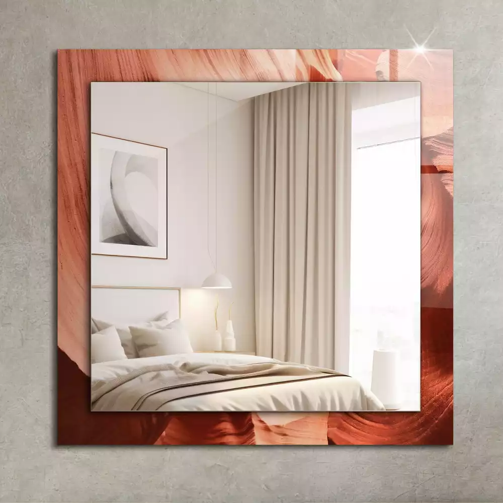 Rechteckiger spiegel Wüsten Canyon Felsen