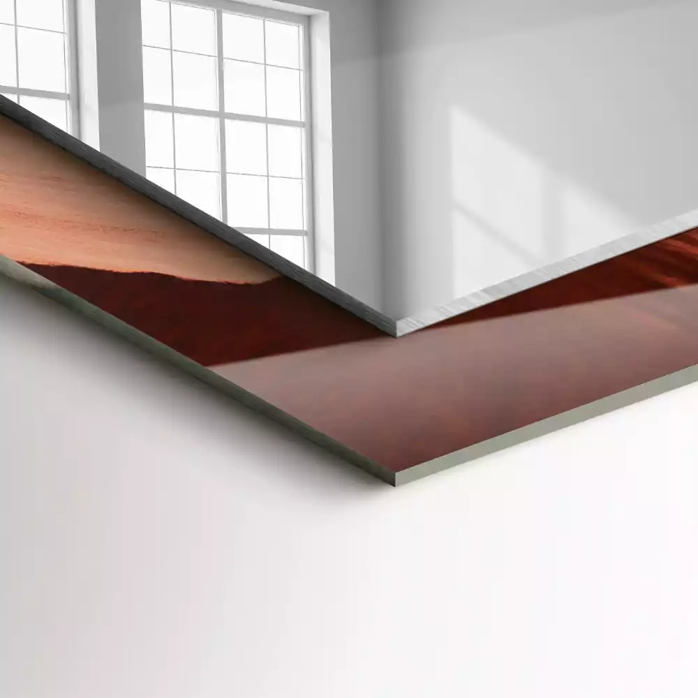 Rechteckiger spiegel Wüsten Canyon Felsen