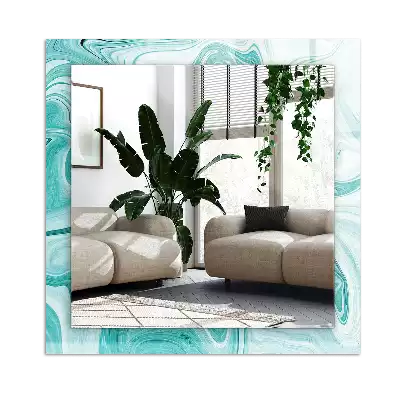 Rechteckiger dekorativer spiegel Abstraktes Marmormuster