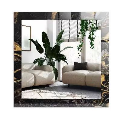 Rechteckiger dekorativer spiegel Abstraktes Marmormuster