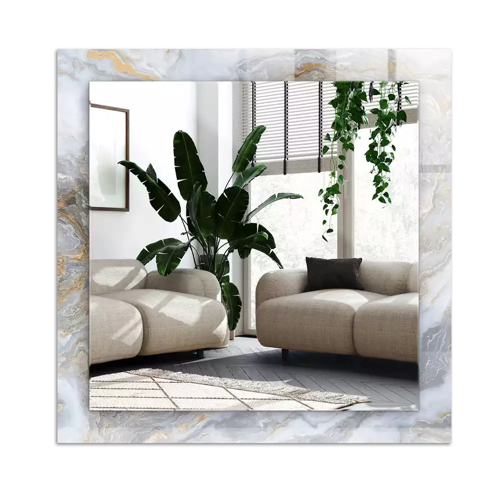 Rechteckiger spiegel Marmormuster-Textur