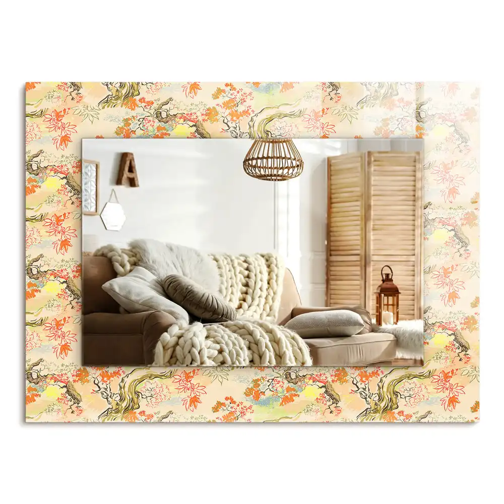 Rechteckiger spiegel Japanischer Garten