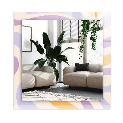 Rechteckiger spiegel Abstrakte bunte Muster