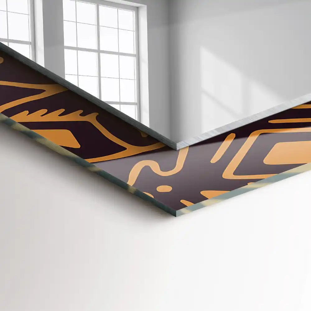 Rechteckiger dekorativer spiegel Ethnisches Muster