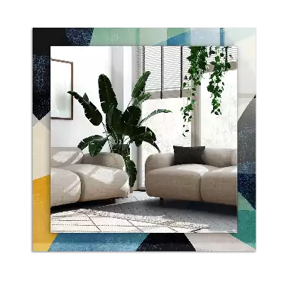 Spiegel mit rechteckigem aufdruck Abstrakte bunte Muster