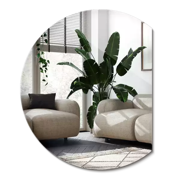 Runder spiegel abgeschnitten ursprünglicher zusatz