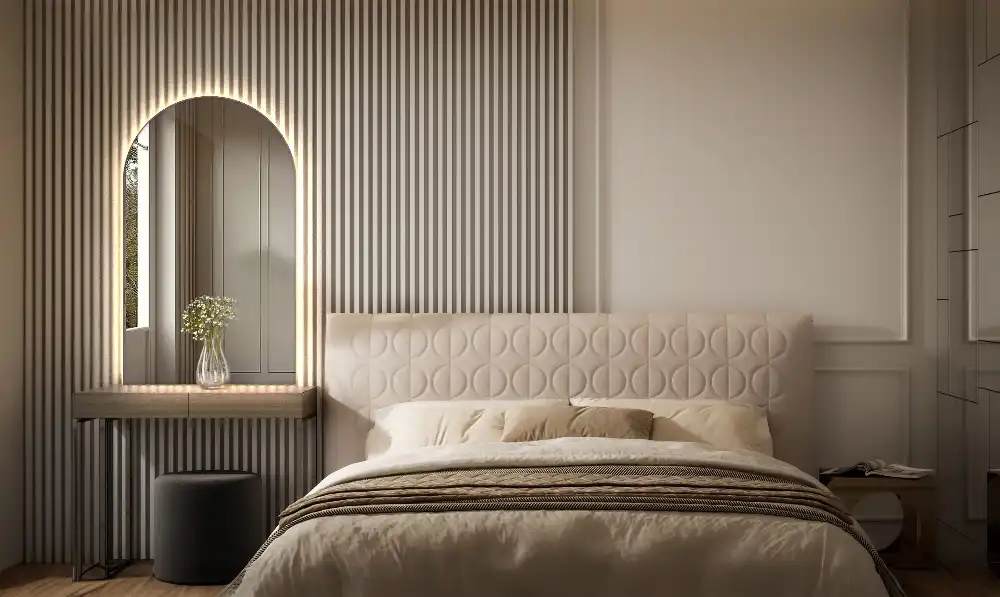 Bogenspiegel mit LED-hintergrundbeleuchtung