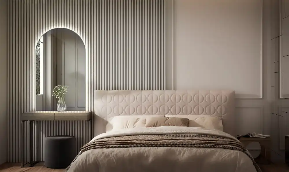 Bogenspiegel mit LED-hintergrundbeleuchtung