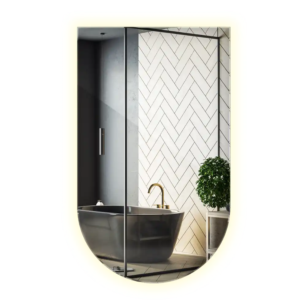 Bogenspiegel mit LED-hintergrundbeleuchtung