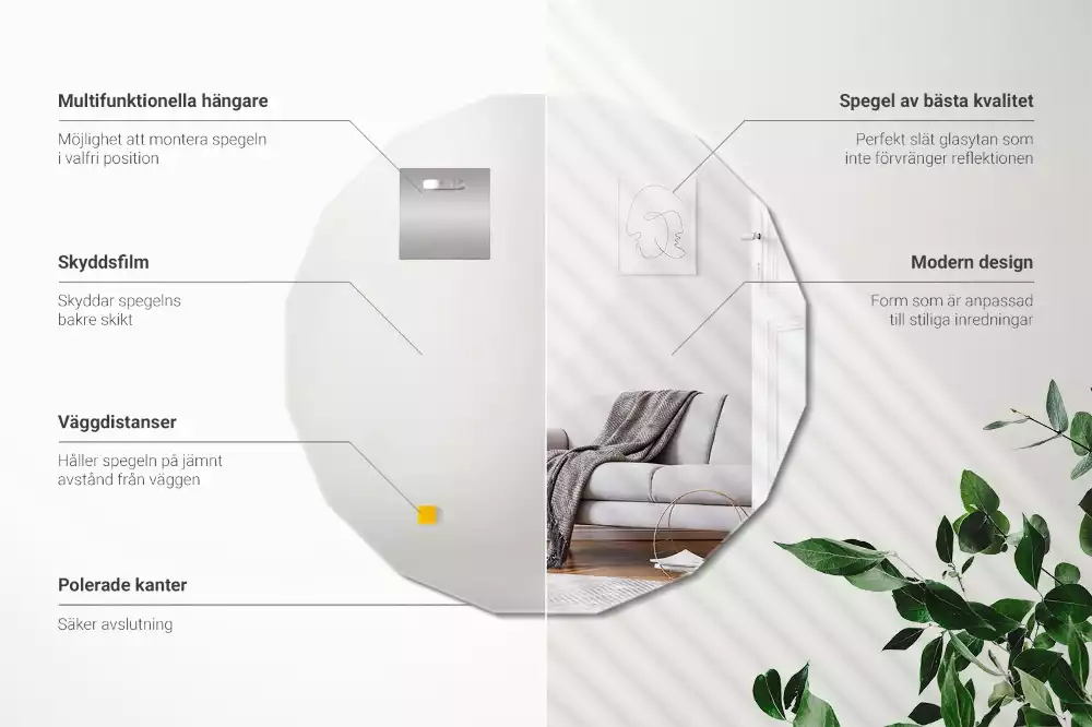 Geometrische Spiegel originelles design