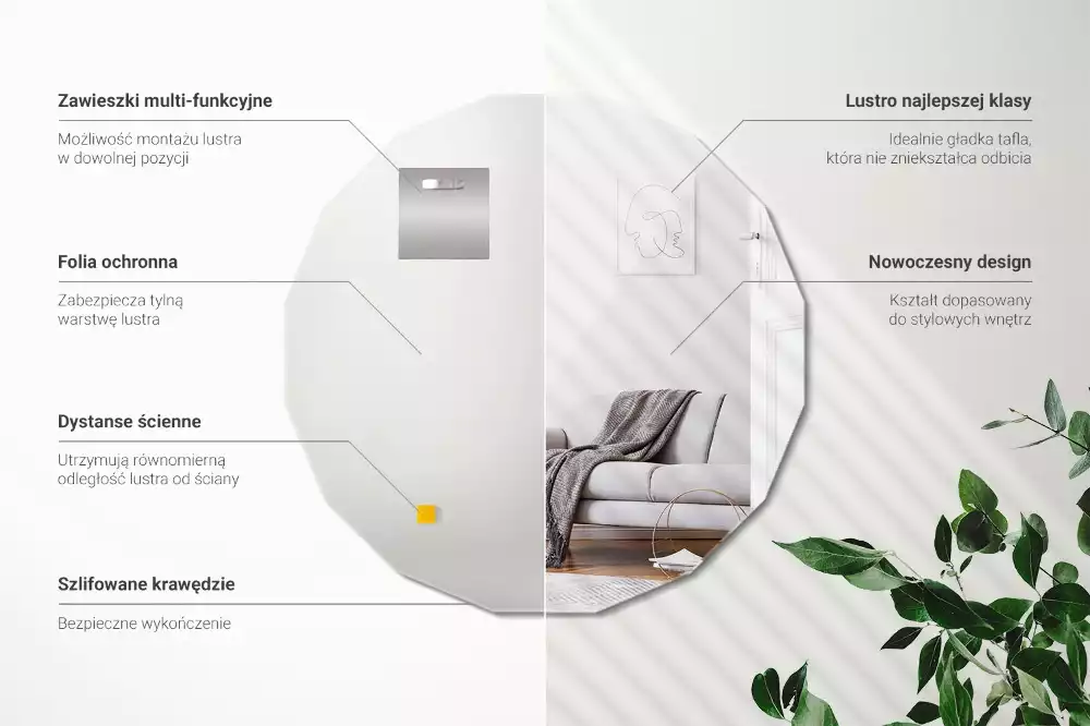 Geometrische Spiegel originelles design