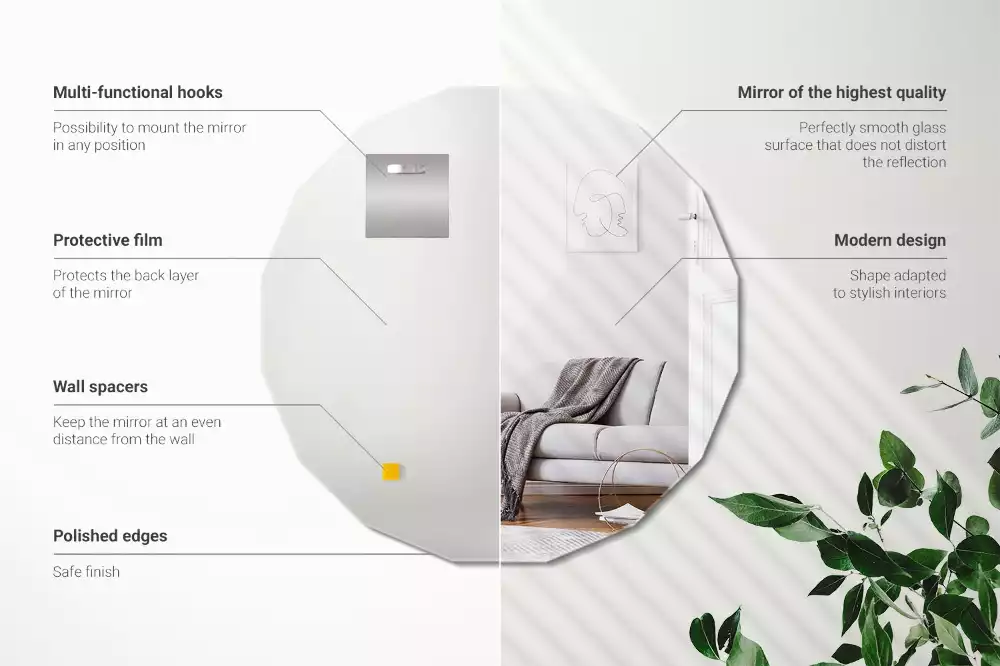 Geometrische Spiegel originelles design