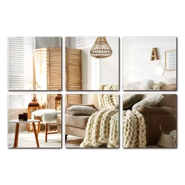 Spiegelfliesen quadratisch dekorativ